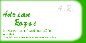 adrian rozsi business card
